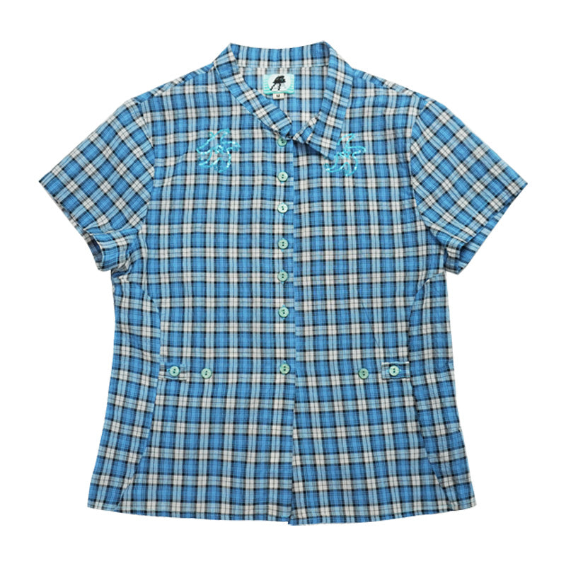 Lounge Y2K Checkered Short Sleeve Shirt