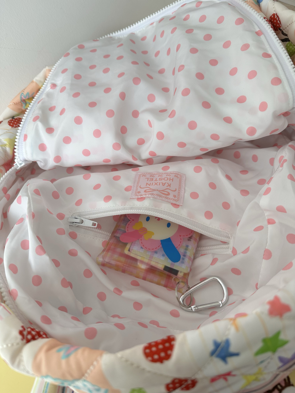 Kaixin Hostel Quilted Illustration Backpack