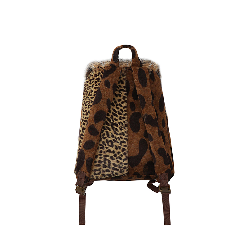 Leele Leopard Jungle Patchwork Backpack