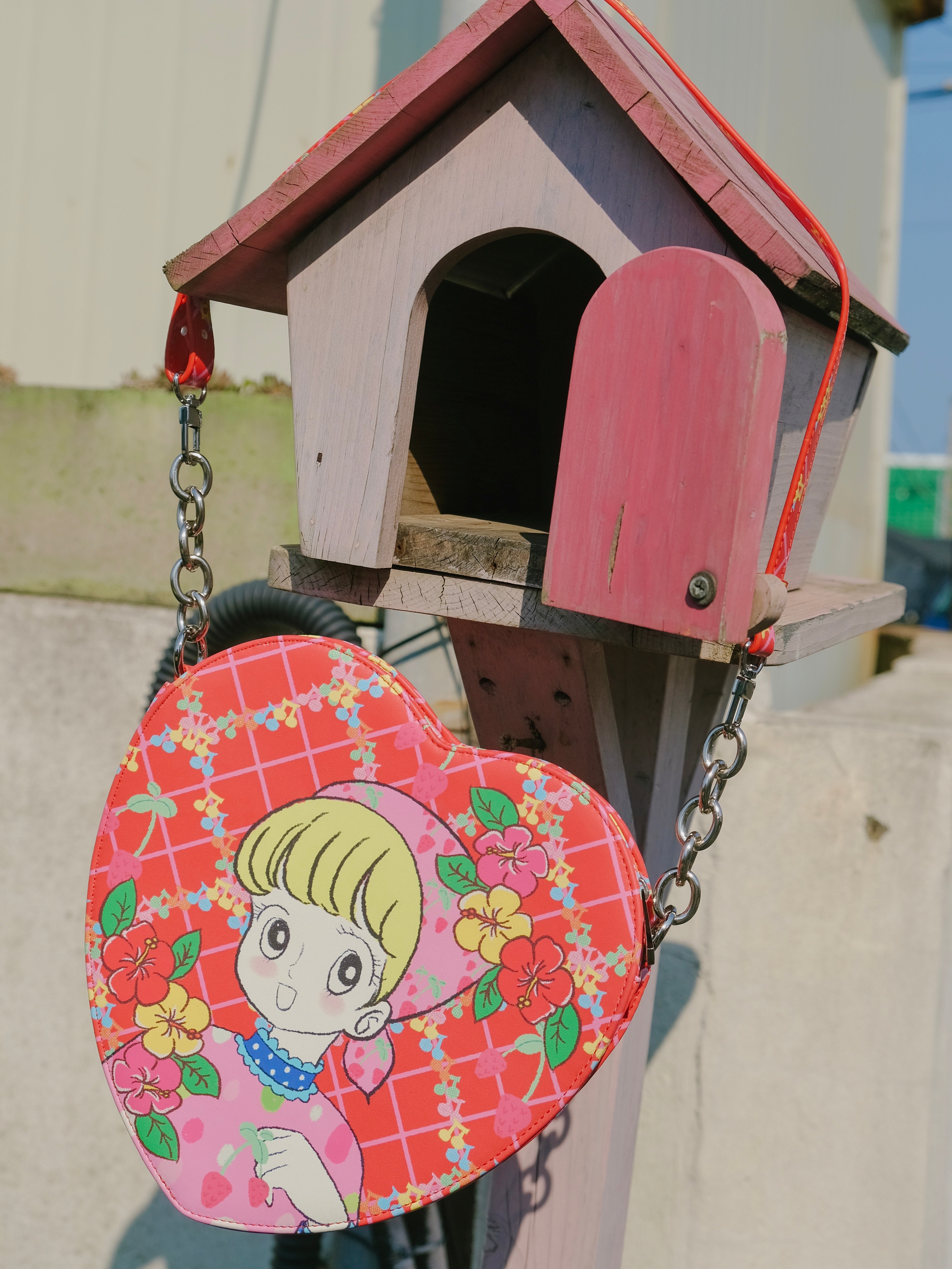 Kaixin Hostel sleeplessの小兔 Embroidered Heart Loose Dress