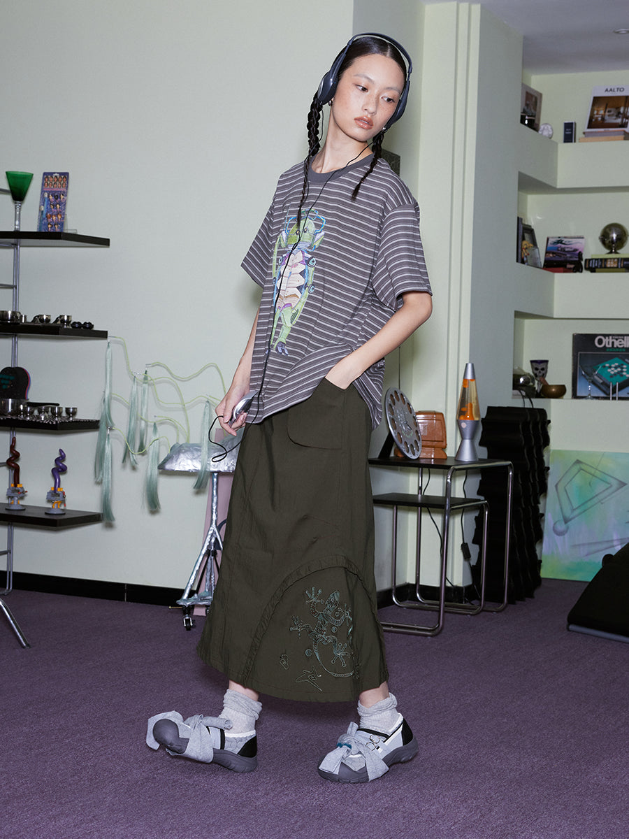 Lounge Mid-Length Fish Tail Flared Skirt