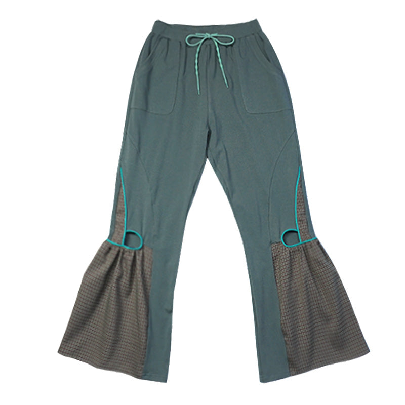 Lounge Retro Rave Color-Block Flared Pants