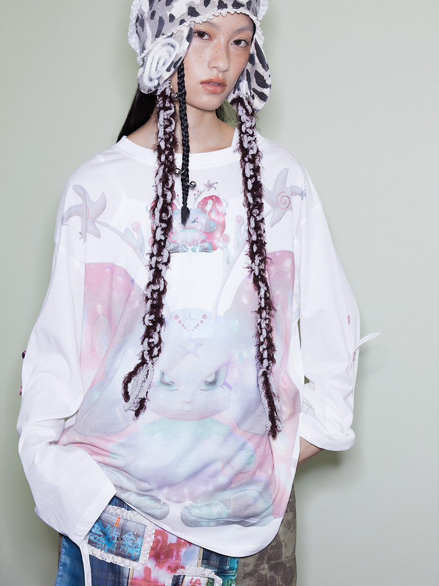 Lounge Oversized Casual Long Sleeve Tee
