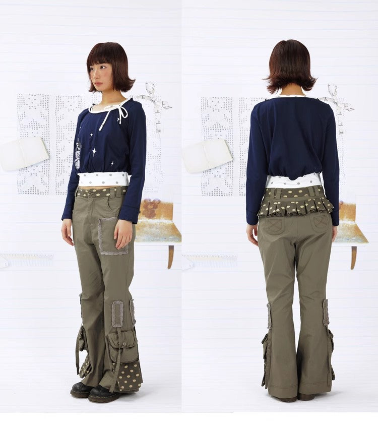 Leele Stars & Blush Girl Graphic Long Sleeve T-shirt