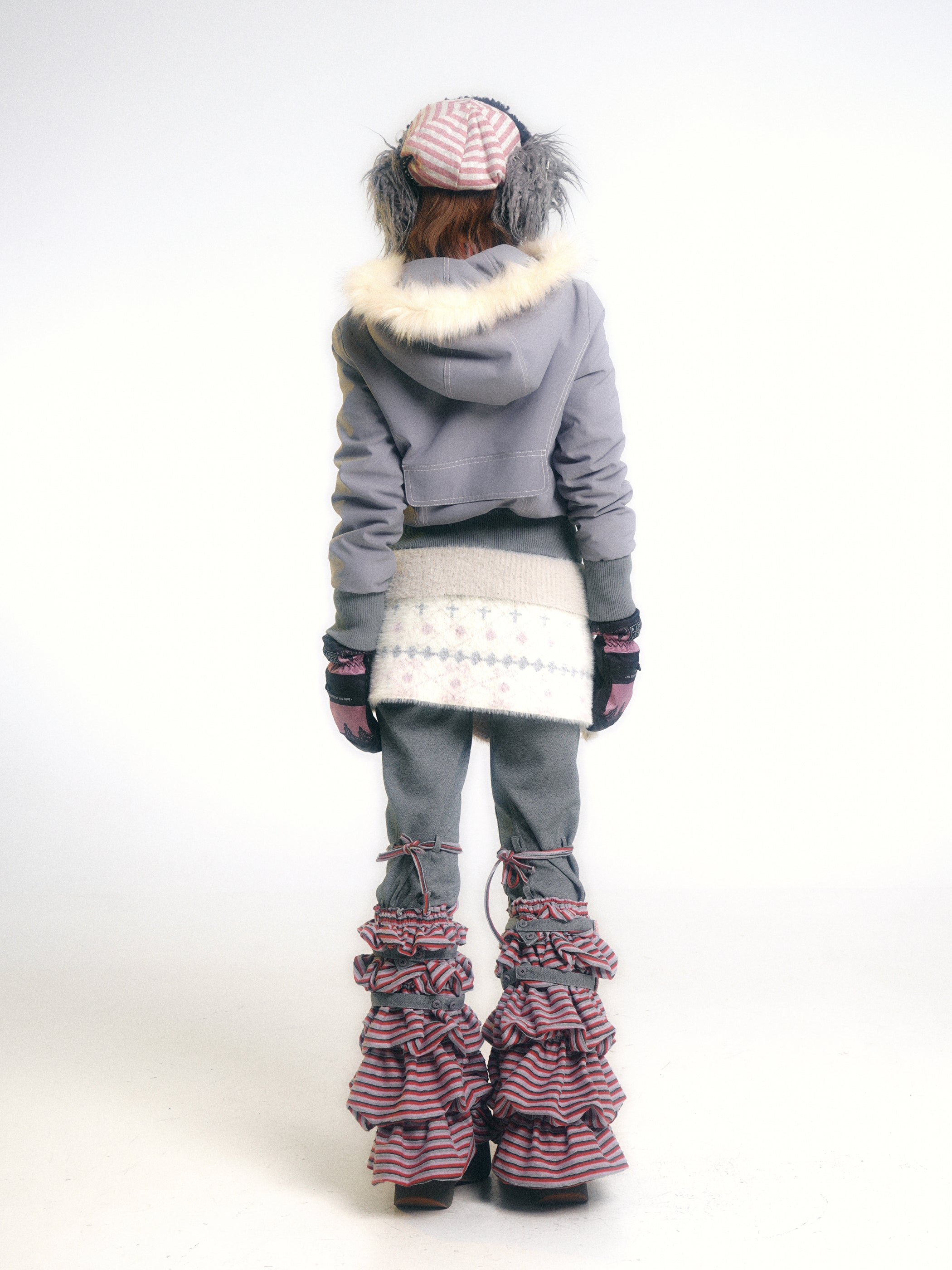 SassyLove Quilted Fur Hood Puffer Jacket