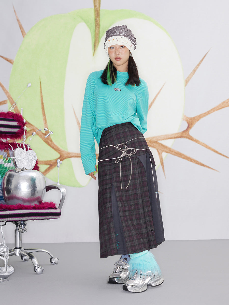 Lounge Romantic Asymmetrical Pleated Skirt