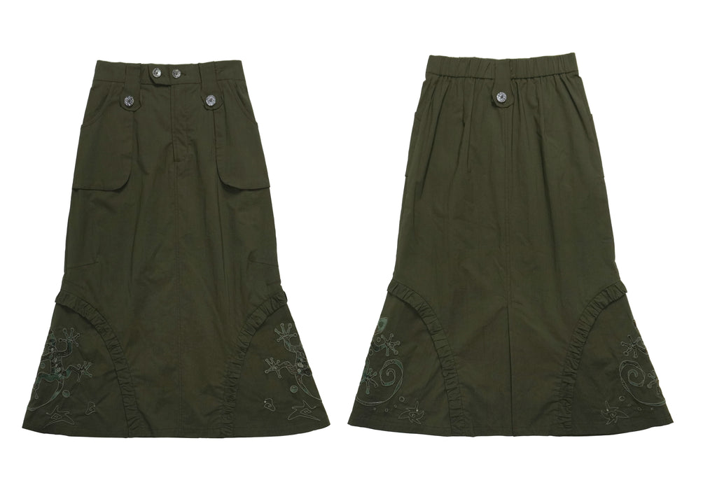 Lounge Mid-Length Fish Tail Flared Skirt