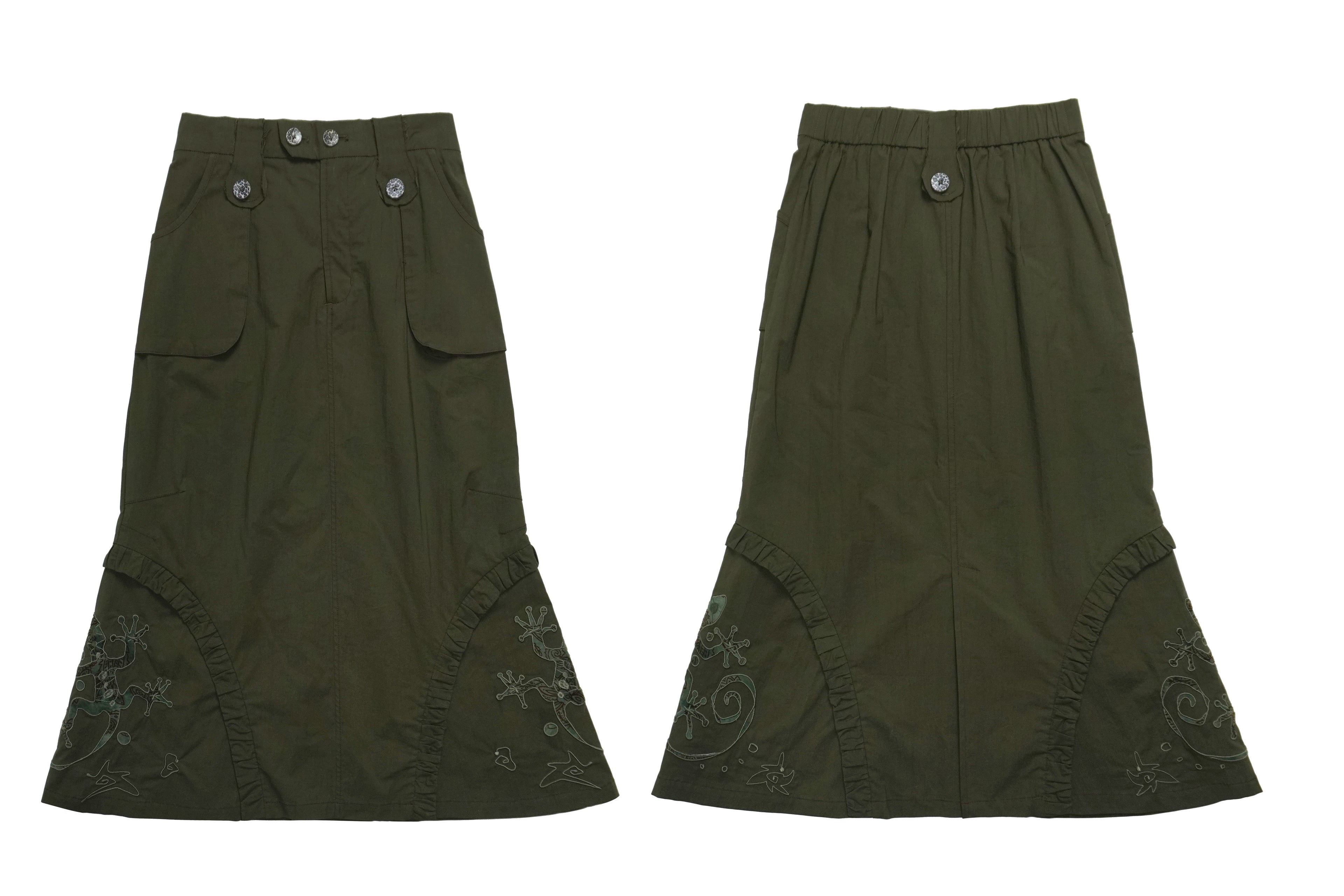 Lounge Mid-Length Fish Tail Flared Skirt
