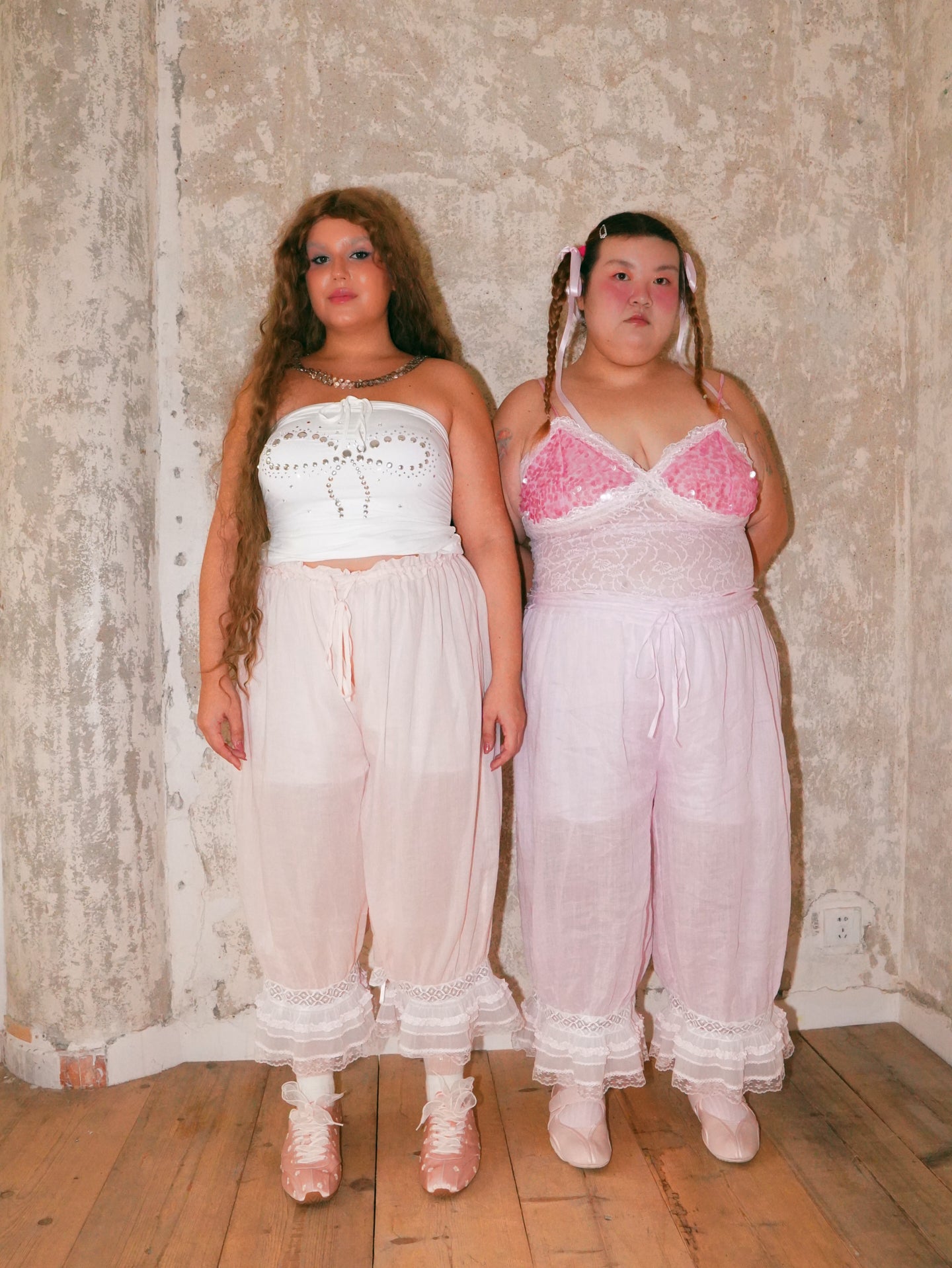 Hot Nipples Club Ramie Lace Bloomer Pants