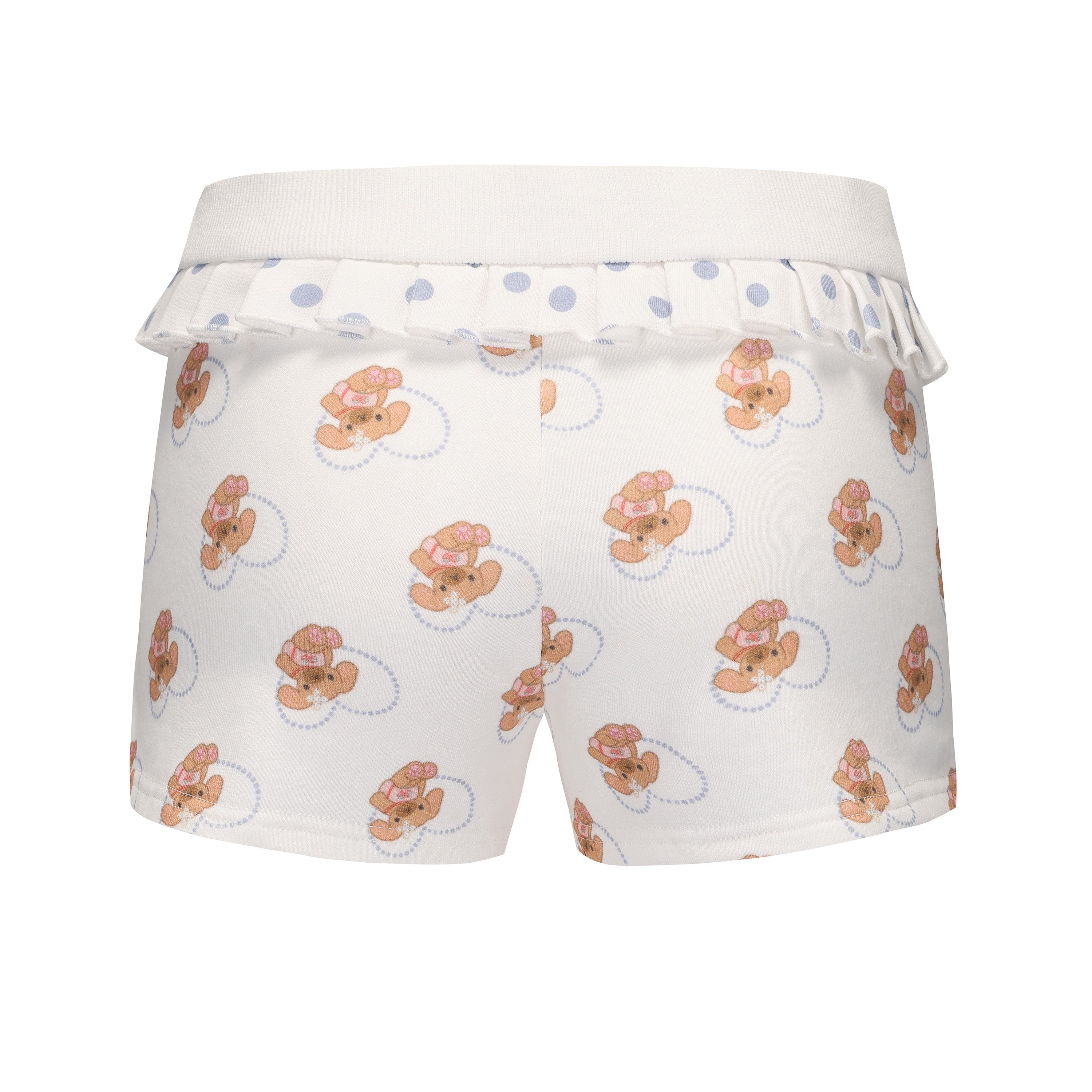 Ageha 25ss Teddy Dessert Set - Pleated Shorts