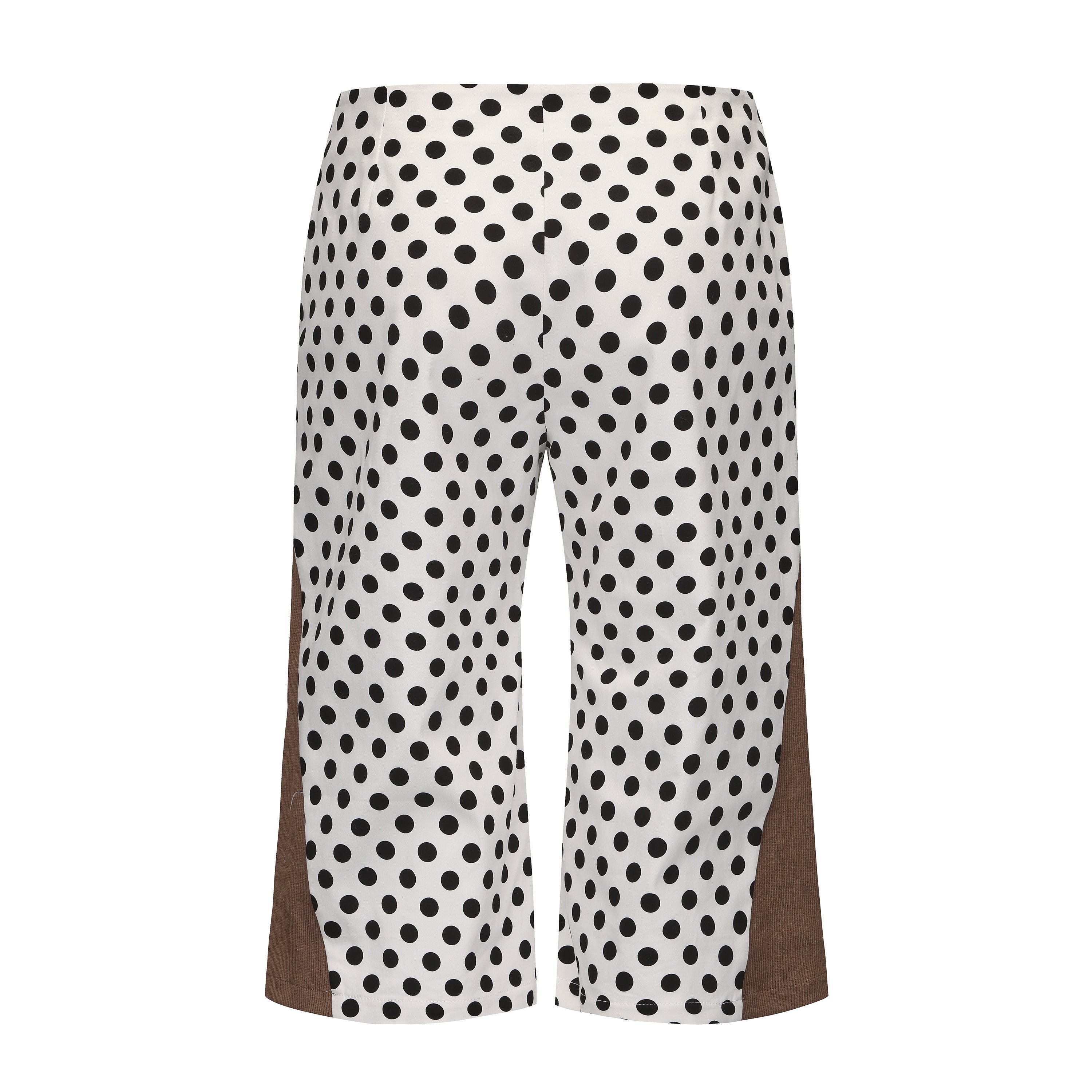 Ageha 25ss Polka Dot Paneled Low-Rise Capris