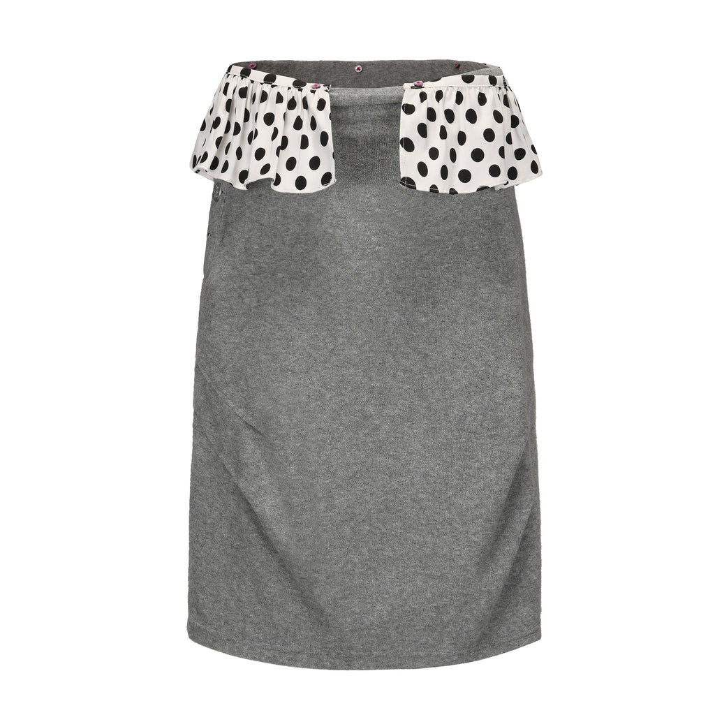 Ageha 25ss Detachable Lace Trim Terry Skirt