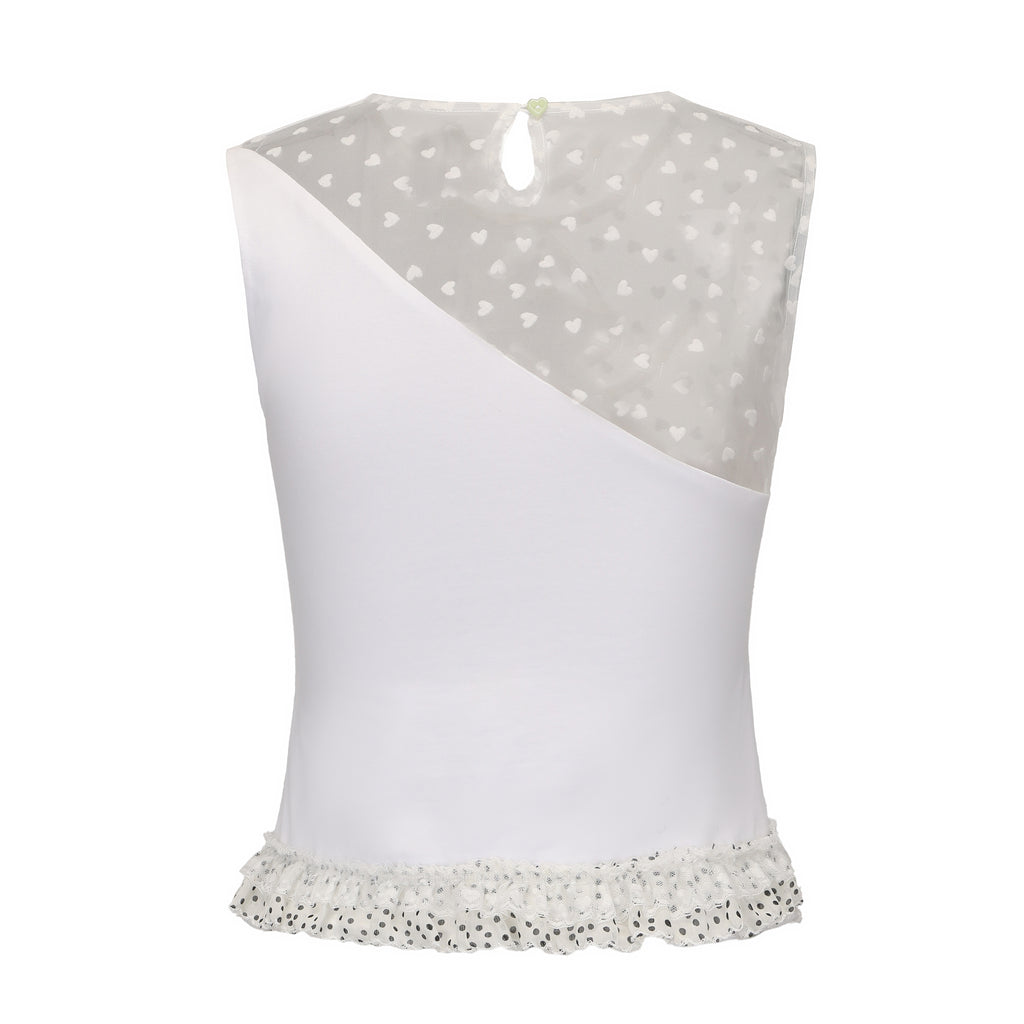 Ageha 25ss Lace-Up Dog Print Sleeveless Top