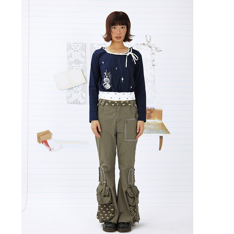 Leele Stars & Blush Girl Graphic Long Sleeve T-shirt