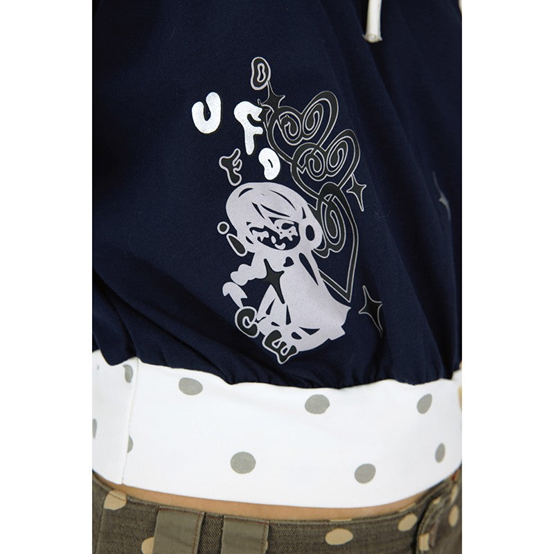 Leele Stars & Blush Girl Graphic Long Sleeve T-shirt